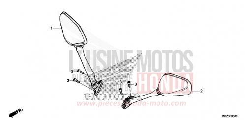 MIROIR CBR500RAD de 2013